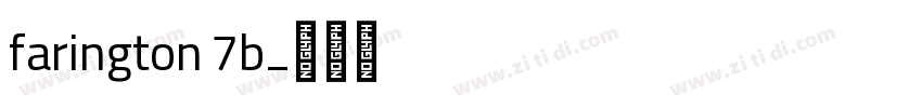 farington 7b字体转换